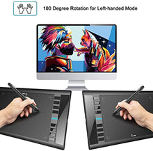 Load image into Gallery viewer, Graphics Drawing Tablet, UGEE M708 10 x 6 inch Large Drawing Tablet with 8 Hot Keys, Passive Stylus of 8192 Levels Pressure, UGEE M708 Graphics Tablet for Paint, Design, Art Creation Sketch