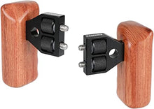Load image into Gallery viewer, CAMVATE DSLR Wooden Handle Grip with Connector for DV Video Camera Cage(1 Pair)