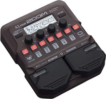 Load image into Gallery viewer, Zoom A1 FOUR Acoustic Instrument Multi-Effects Processor Pedal, Acoustic Modeling, Looper, Rhythm Section, For Guitar, Saxophone, Trumpet, Violin, Harmonica, and Upright Bass