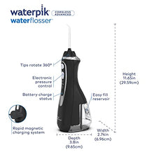 Load image into Gallery viewer, Waterpik Cordless Advanced Water Flosser For Teeth, Gums, Braces, Dental Care With Travel Bag and 4 Tips, ADA Accepted, Rechargeable, Portable, and Waterproof, Black WP-562