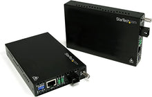 Load image into Gallery viewer, StarTech.com 10/100 Mbps Ethernet Single Mode WDM Fiber Media Converter Kit SC 20km (ET90110WDM2)