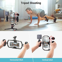 Load image into Gallery viewer, SmallRig Universal Phone Cage Rig Kit with Handles, Aluminum Mobile Phone Handheld Video Rig Kit Phone Stabilizer for iPhone 13,12,11,X,8,7,6-3155