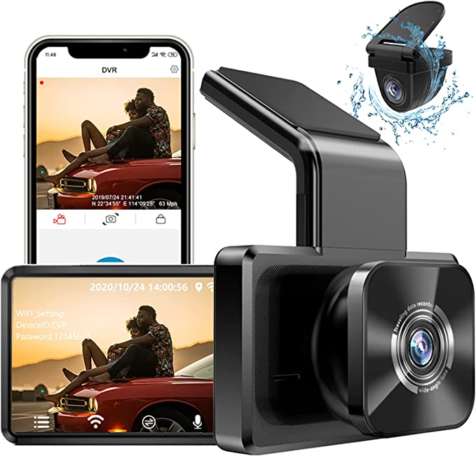 Dash Cam Front with 32G SD Card BOOGIIO 1080p FHD Car Driving Recorder 3'' IPS Screen 170°Wide Angle Dashboard Camera Aluminum Alloy Case WDR