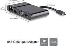 Load image into Gallery viewer, StarTech.com USB-C Multiport Adapter - USB-C Travel Dock with 4K HDMI or 1080p VGA, Gigabit Ethernet, 5Gbps USB-A 3.0 - Discontinued, Limited Stock, & Replaced by DKT31CHVL (DKT30CHV)