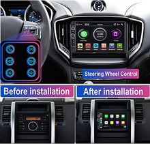 Load image into Gallery viewer, Double Din Car Stereo Audio Receiver Compatible with Carplay and Android Auto, 7-Inch HD Touchscreen with Voice Control, Mirror Link, Backup Camera, Steering Wheel, Bluetooth, AM/FM, USB/TF/AUX Port