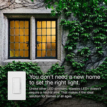 Load image into Gallery viewer, Lutron Maestro LED+ Digital Dimmer Kit for Dimmable LED, Halogen and Incandesent Bulbs | 150-Watt, Multi-Location | MACL-153M-RHW-WH | White