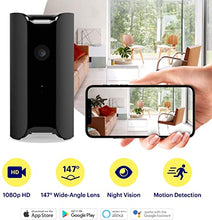 Load image into Gallery viewer, CANARY (CAN100USBK) All-in-One Indoor 1080p HD Security Camera with Built-in Siren and Climate Monitor, Motion / Person / Air Quality Alerts, Works with Alexa, Insurance Discount Eligible - Black, single