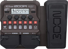 Load image into Gallery viewer, Zoom A1X FOUR Acoustic Instrument Multi-Effects Processor with Expression Pedal, Acoustic Modeling, Looper, Rhythm Section, For Guitar, Saxophone, Trumpet, Violin, Harmonica, and Upright Bass