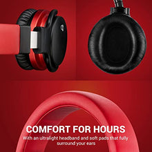 Load image into Gallery viewer, MOVSSOU E7 Active Noise Cancelling Headphones Bluetooth Headphones Wireless Headphones Over Ear with Microphone Deep Bass, Comfortable Protein Earpads, 30 Hours Playtime for Travel/Work, Black