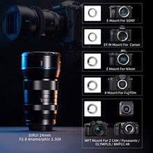 Load image into Gallery viewer, SIRUI 24mm Anamorphic Lens F2.8 1.33X APS-C Camera Lens (MFT Mount)