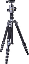 Load image into Gallery viewer, Vanguard VEO3GO265HAB Compact Aluminum Travel Tripod with Ball Head, Monopod Option, Smart Phone Holder and Bluetooth Remote, Dark Gray/Black