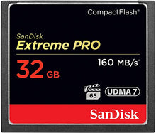 Load image into Gallery viewer, SanDisk 32GB Extreme PRO CompactFlash Memory Card UDMA 7 Speed Up To 160MB/s - SDCFXPS-032G-X46