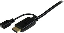 Load image into Gallery viewer, StarTech.com HDMI to VGA Cable - 3 ft / 1m - 1080p - 1920 x 1200 - Active HDMI Cable - Monitor Cable - Computer Cable (HD2VGAMM3)