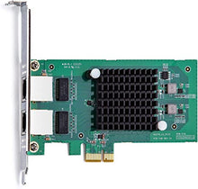 Load image into Gallery viewer, 1.25G Gigabit Ethernet Converged Network Adapter (NIC) for Intel 82576 Chip, Dual RJ45 Copper Ports, PCI Express 2.0 X1, Compare to Intel E1G42ET