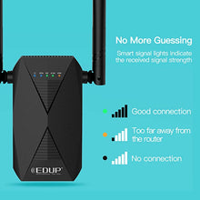 Load image into Gallery viewer, 1200Mbps WiFi Range Extender Dual Band AC Wireless Repeater Booster and Signal Amplifier With Ethernet Port for Home, 2 x 6 dBi Antennas, Access Point, WPS