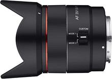 Load image into Gallery viewer, Samyang 35mm F1.8 Auto Focus Compact Full Frame Wide Angle Lens for Sony E Mount, Black (SYIO3518-E)