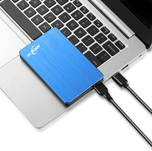 Load image into Gallery viewer, NRICO 500GB Portable External Hard Drive USB 3.0 HDD 2.5inch Storage Compatible for PC, Mac, Desktop,PS4 (500GB, Blue)