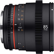 Load image into Gallery viewer, Rokinon 85mm T1.5 High Speed Full Frame Cine DSX Lens for Canon EF