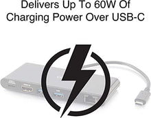 Load image into Gallery viewer, C2G Docking Station, USB C Docking Station, 4K Docking Station, Compatible with USB-C & Thunderbolt 3 Laptops, Black, Cables to Go 28845
