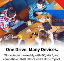 Load image into Gallery viewer, Toshiba Canvio Flex 4TB Portable External Hard Drive USB-C USB 3.0, Silver for PC, Mac, & Tablet - HDTX140XSCCA