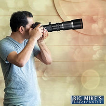 Load image into Gallery viewer, High-Power 500mm/1000mm f/8 Manual Telephoto Lens for Nikon D7500, D500, D600, D610, D700, D750, D800, D810, D850, D3100, D3200, D3300, D3400, D5100, D5200, D5300, D5500, D5600, D7000, D7100, D7200