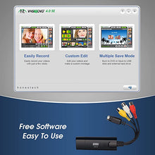 Load image into Gallery viewer, August VGB100 - External USB Video Capture Card - S Video / Composite to USB Transfer Cable - Grabber Lead for Windows 10 / 8 / 7 / Vista / XP