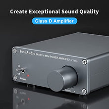Load image into Gallery viewer, Fosi Audio V1.0G 2 Channel Stereo Audio Class D Amplifier Mini Hi-Fi Professional Digital Amp for Home Speakers 50W x 2