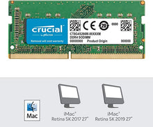 Load image into Gallery viewer, Crucial RAM 8GB DDR4 2666 MHz CL19 Memory for Mac CT8G4S266M