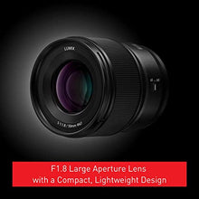 Load image into Gallery viewer, PANASONIC LUMIX S Series Camera Lens, 50mm F1.8 L-Mount Interchangeable Lens for Mirrorless Full Frame Digital Cameras, S-S50