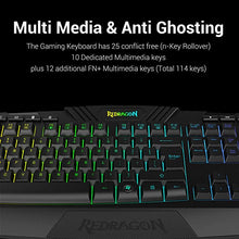 Load image into Gallery viewer, Redragon S101 Wired Gaming Keyboard and Mouse Combo RGB Backlit Gaming Keyboard with Multimedia Keys Wrist Rest and Red Backlit Gaming Mouse 3200 DPI for Windows PC Gamers (White)