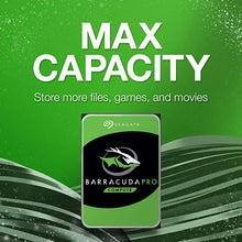 Load image into Gallery viewer, Seagate BarraCuda Pro 12TB Internal Hard Drive Performance HDD – 3.5 Inch SATA 6 Gb/s 7200 RPM 256MB Cache for Computer Desktop PC Laptop, Data Recovery – Frustration Free Packaging (ST12000DM0007)