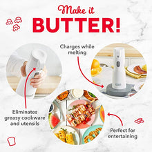 Load image into Gallery viewer, Dash Electric Butter Sprayer, 2 oz Cordless Butter Sprayer for Popcorn, Toast, Entrees and More - White