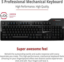 Load image into Gallery viewer, Das Keyboard Model S Wired Mechanical Keyboard, Cherry MX Blue Mechanical Switches, 2-Port USB Hub, Laser Etched Keycaps (104 Keys, Black)