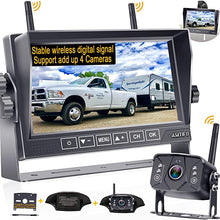 Load image into Gallery viewer, AMTIFO A7 HD 1080P Digital Wireless Backup Camera with 7 Inch DVR Monitor 2021 Newest Version High-Speed Rear View Observation System Stable Signals for RVs,Trucks,Trailers,5th Wheels IR Night Vision