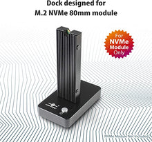 Load image into Gallery viewer, NexStar SX, USB 3.1 Gen 2 Type C M.2 NVMe SSD Dock (NST-D208C3-BK)