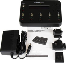 Load image into Gallery viewer, StarTech.com Standalone 1:5 USB Flash Drive Duplicator and Eraser - Flash Drive (USB 3.0/2.0/1.1) Copier - 2 Duplication Modes (USBDUP15)