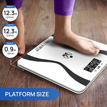 Load image into Gallery viewer, INEVIFIT Body-Analyzer Scale, Highly Accurate Digital Bathroom Body Composition Analyzer, Measures Weight, Body Fat, Water, Muscle & Bone Mass for 10 Users. Includes Batteries