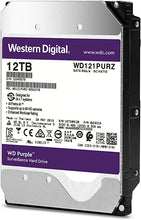 Load image into Gallery viewer, Western Digital 12TB WD Purple Surveillance Internal Hard Drive HDD - SATA 6 Gb/s, 256 MB Cache, 3.5" - WD121PURZ