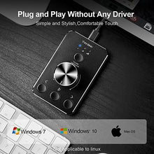 Load image into Gallery viewer, Vaydeer Multimedia Controller Knob with One-Click Mute Function and 3 Volume Control Modes Audio Adjuster Volume Controller for Win7/8/10/MAC