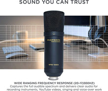Load image into Gallery viewer, Marantz Professional MPM-1000U | Large Diaphragm USB Condenser Microphone For Podcasting & Recording, Including USB Cable & Mic Clip