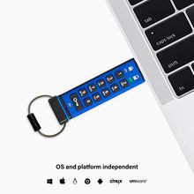 Load image into Gallery viewer, iStorage datAshur PRO 128GB | Encrypted UBS Memory Stick | FIPS 140-2 Level 3 Certified | Password Protected | Dust/Water Resistant. IS-FL-DA3-256-128