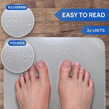 Load image into Gallery viewer, INEVIFIT Bathroom Scale, Highly Accurate Digital Bathroom Body Scale, Measures Weight up to 400 lbs. Includes Batteries