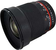 Load image into Gallery viewer, Rokinon 16M-M43 16mm f/2.0 Aspherical Wide Angle Lens for Olympus/Panasonic Micro 4/3 Cameras