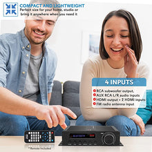 Load image into Gallery viewer, Wireless Bluetooth Home Audio Amplifier - 100W 5 Channel Home Theater Power Stereo Receiver, Surround Sound w/ HDMI, AUX, FM Antenna, Subwoofer Speaker Input, 12V Adapter - Pyle PFA540BT