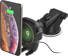 Load image into Gallery viewer, iOttie Wireless Car Charger Auto Sense Qi Charging Automatic Clamping Dashboard Phone Mount for iPhone, Samsung Galaxy, Huawei, LG, Smartphones