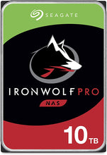 Load image into Gallery viewer, Seagate IronWolf Pro 10TB NAS Internal Hard Drive HDD –CMR 3.5 Inch SATA 6Gb/s 256MB Cache for RAID Network Attached Storage, Data Recovery Service – Frustration Free Packaging (ST10000NE0008)