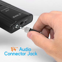 Load image into Gallery viewer, Pyle, 2 Dual Channel Wireless Microphone System-Portable VHF Audio Mic Set with Clip Lavalier Lapel, Handheld, Headset, Transmitter, ?ÆÆ Cable, Power Adapter-for Karaoke, PA DJ Pro PDWM2115, Black