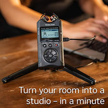 Load image into Gallery viewer, Tascam DR-40X Four-Track Digital Audio Recorder and USB Audio Interface, Black