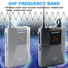 Load image into Gallery viewer, EXMAX EX-938R Receiver for EX-938 Transmitter UHF Wireless Tour Guide System Simultaneous Interpretation Equipment- Guided Tour Travel Courtroom Interpretation - Receiver Only (Works with EX-938T)