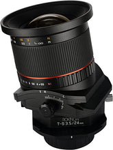 Load image into Gallery viewer, Rokinon TSL24M-C 24mm f/3.5 Tilt Shift Fixed Lens for Canon